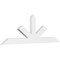 Ekena Millwork Saratoga Architectural Grade PVC Gable Bracket, 60"W x 20"H x 2"D x 4"F, 8/12 Pitch GBP060X20X0204SAR00 - alternate 1